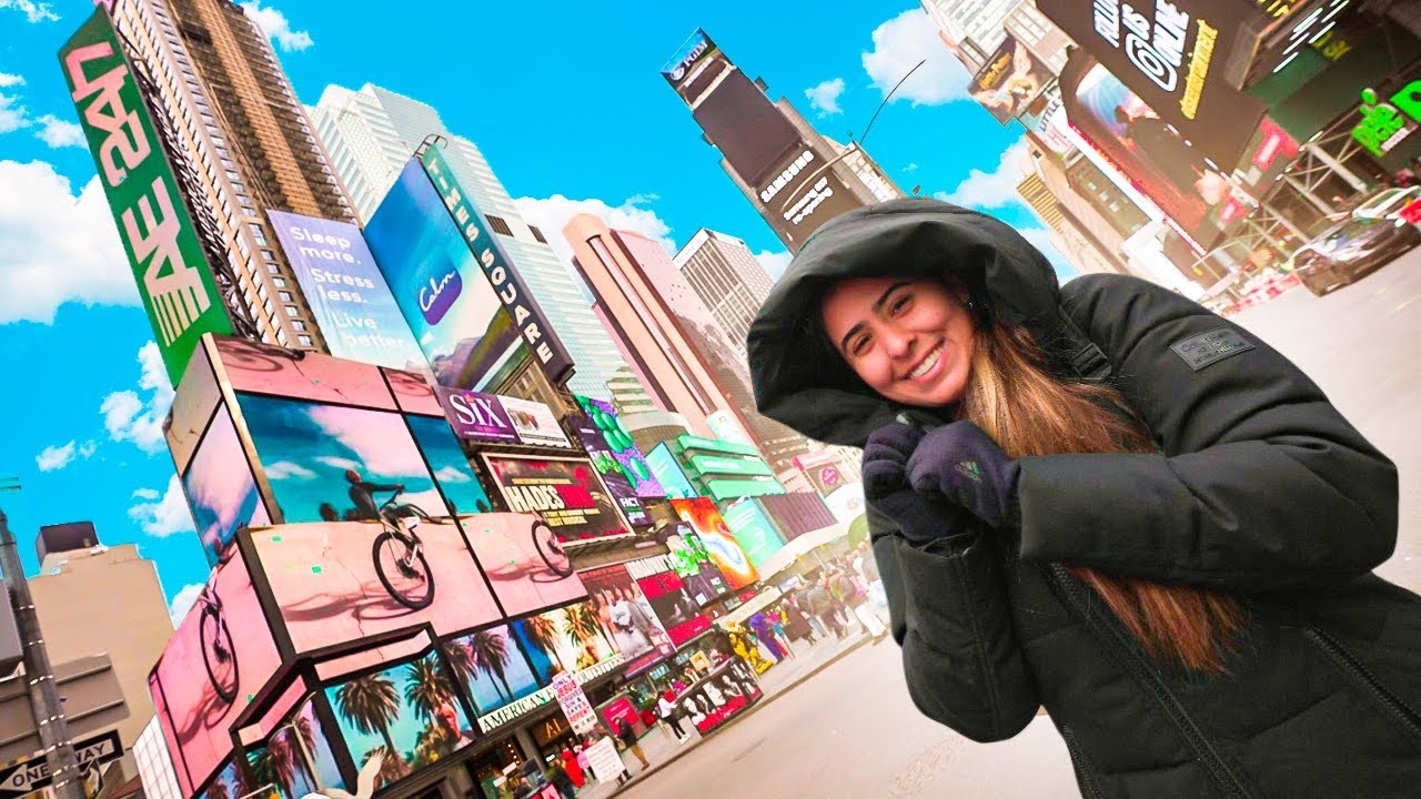 CHEGAMOS EM NEW YORK - FRIO DE 2° GRAUS 🥶