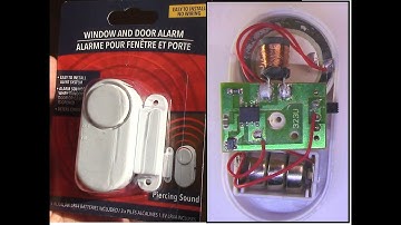 Dollar Tree Window and Door Alarm Teardown w/Hall Sensor