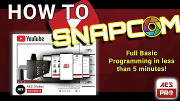 SNAPCOM EASY Programming | Worlds first MMS Photographic Telephone Entry System | AES Pro