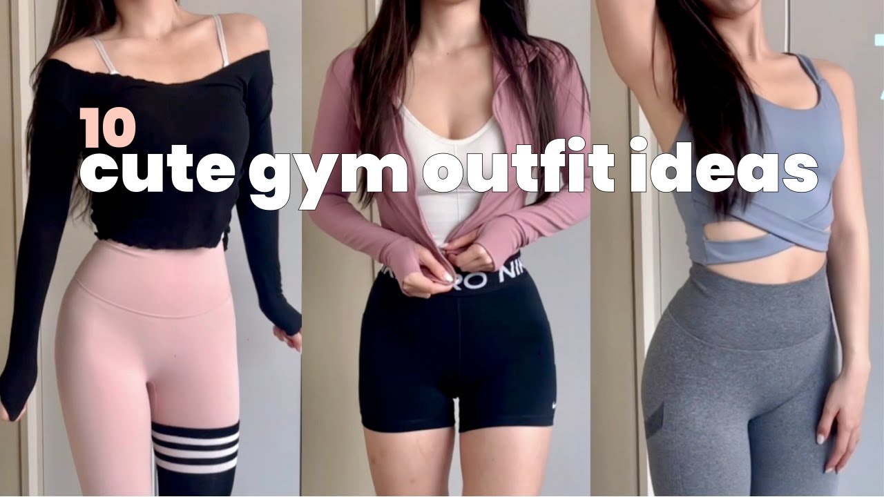 핫걸 만들어주는 핀터 무드 운동복 추천✨ | 헬스장 코디 | -5kg처럼 보이는 10가지 착장 | 10 cute gym looks that hit like -5kg