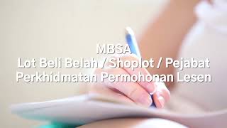 Lesen Lot Beli Belah / Shoplot / Pejabat MBSA Malaysia Perkhidmatan Permohonan Lesen Shah Alam