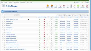 Joomla 1.5 Beginner, Lesson #18: Article Manager
