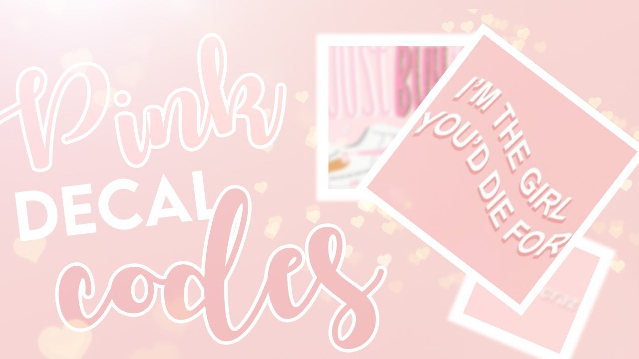 Pink Aesthetic Decal Codes Girly Decal Codes Bonnie Builds Roblox Bloxburg Youtube - roblox pink aesthetic