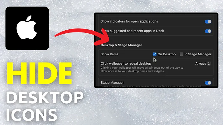 How To Hide The Desktop Icons Or The Folders On Mac