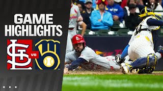 Cardinals vs. Brewers Game Highlights (5\/11\/24) | MLB Highlights