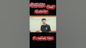 p-Series test | transfinite academy | mohit chauhan