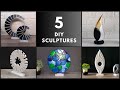 5 diy sculpture making ideas 5 home decor sculpture ideas