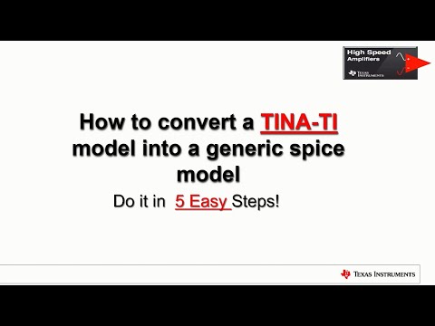 How to convert a TINA-TI model into a generic spice model