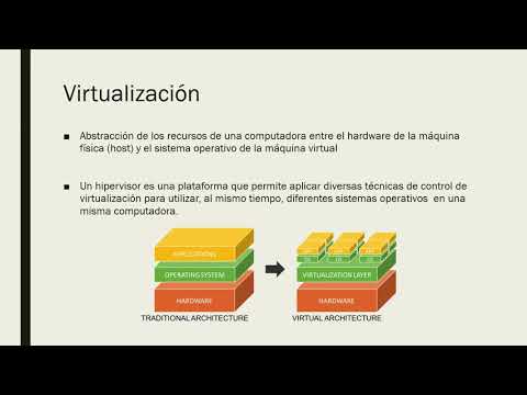 Vídeo: Diferencia Entre Computación En La Nube Y Virtualización