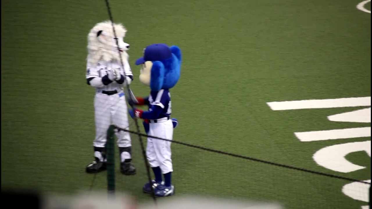 【中日】松坂緊急交代に詫びるドアラ【埼玉西武】