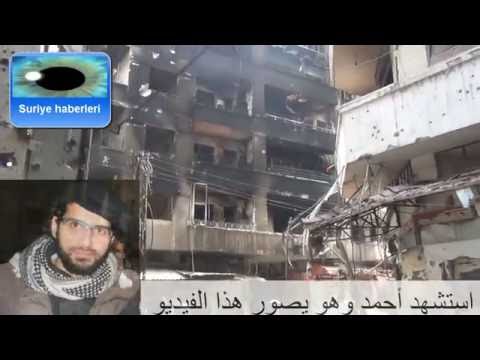Kamera Kaydı Yaparken Sniperle Vurulan Suriyeli Ve bombardmanlar