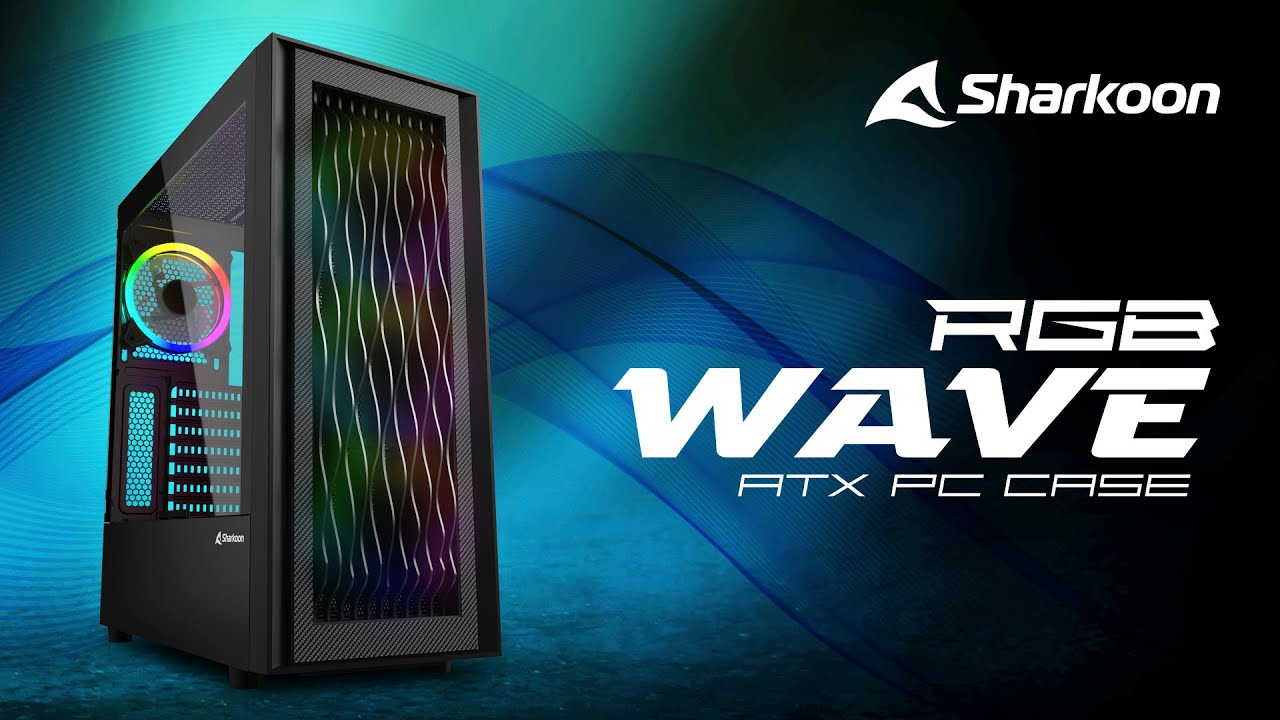 PC YouTube RGB ATX Wave Sharkoon - Case