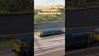 2 cavalex model class 56s screaming past on making tracks layout at Key Model World Live