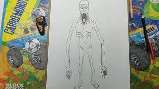 Cómo DIBUJAR Y PINTAR al 😱SCP 096😨 (TIMIDO)/How to DRAW and PAINT SCP 096