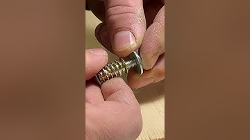 Install Threaded Insert Nuts #shorts #woodworking #carpentry #carpenter