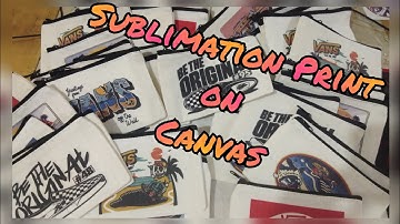 Sublimation printing || Coinpurse Canvass