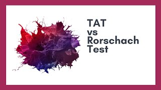 difference between TAT and rorschach test #TAT #rorchach