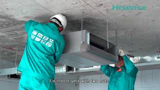 VRV Indoor units installation video 01