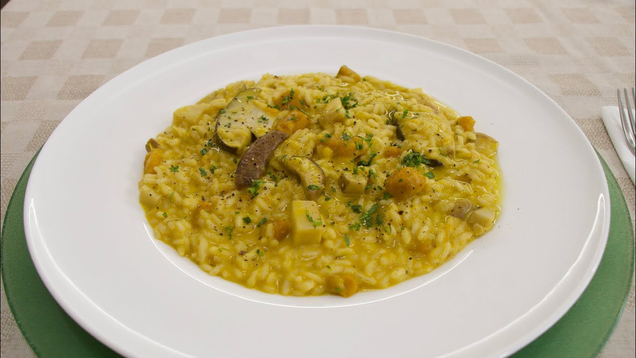 Risotto Zucca, Porcini e Gorgonzola