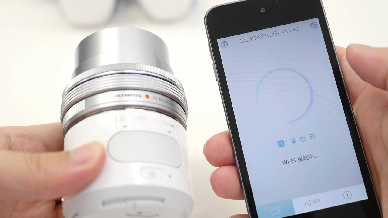 OLYMPUS AIR A01」とスマートフォンを接続して写真撮影するまでの流れ