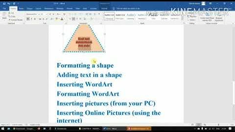 Class V Computer-Ch-4 Inserting Objects In Word 2013