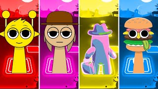 Simon 🆚 Tunner 🆚 Sprunki OC 🆚 Mr Hot Dog 🎶 Tiles Hop