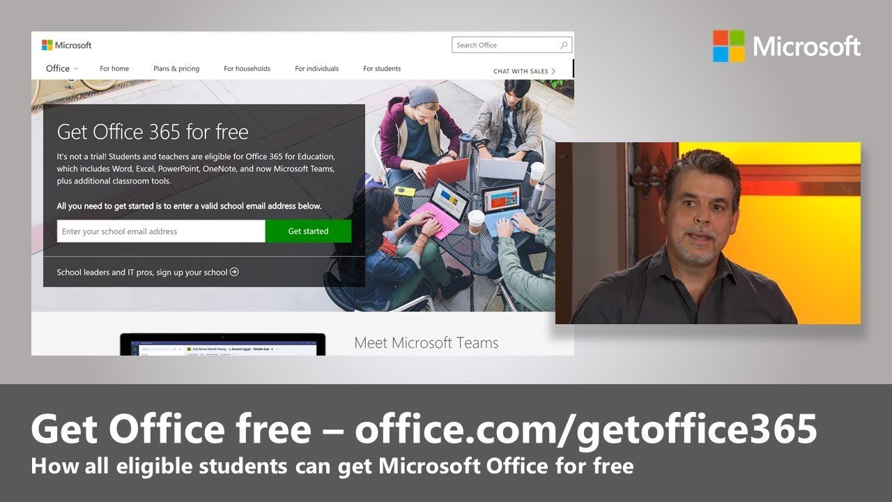 how to get microsoft office for free from your school