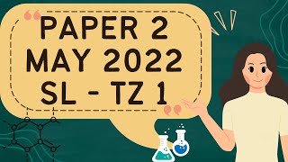 IB Chemistry Paper 2 SL May 2022 TZ 1 (M22 Chem P2 May SL TZ 1)