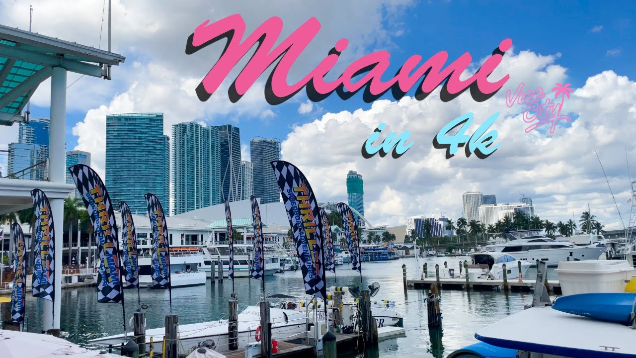 Miami Walking Tour 4K | Florida, United States | Vice City Series Part 6