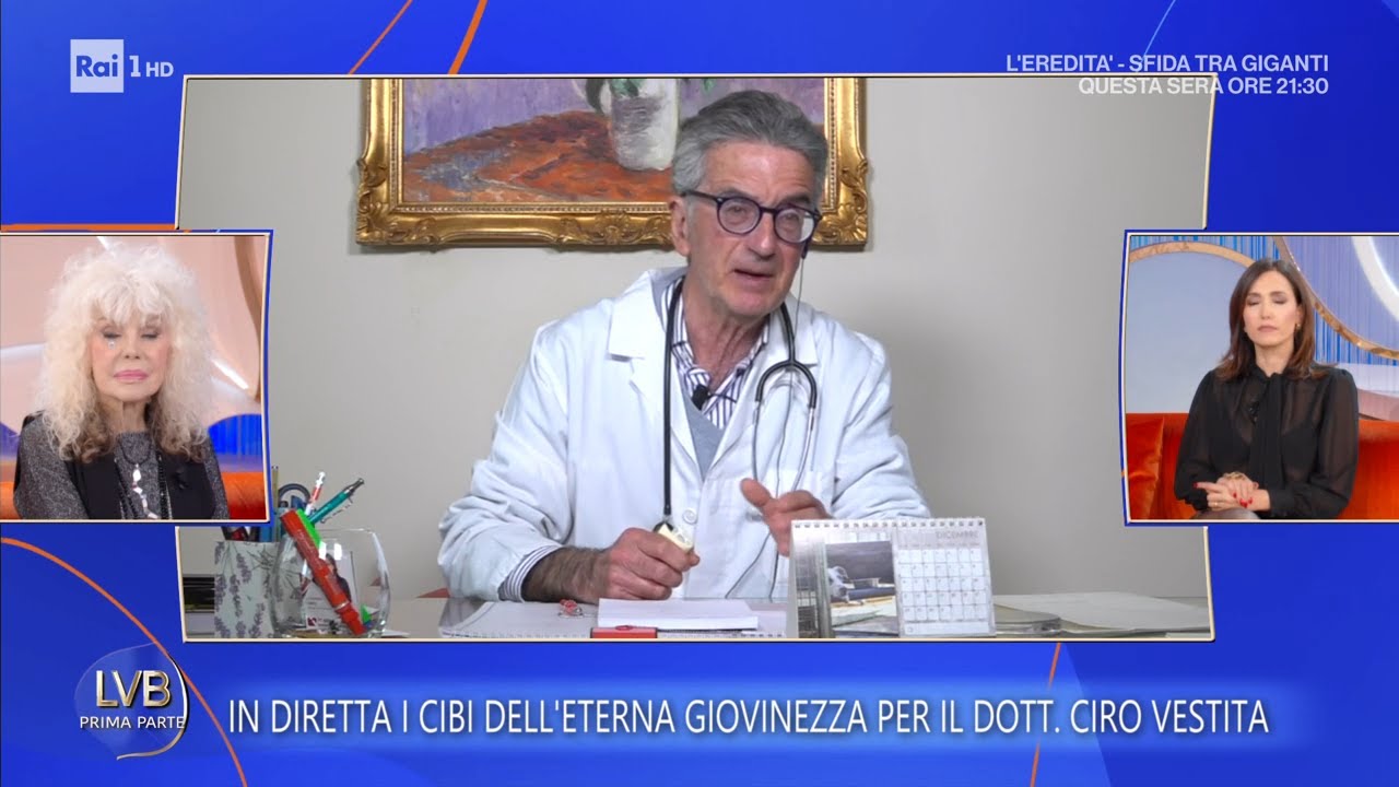 I cibi dell'eterna giovinezza secondo il dottor Ciro Vestita - La volta buona 20/02/2026