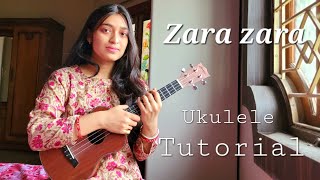Zara zara ukulele tutorial | RHTDM | Chords and strumming | By Debadrita |