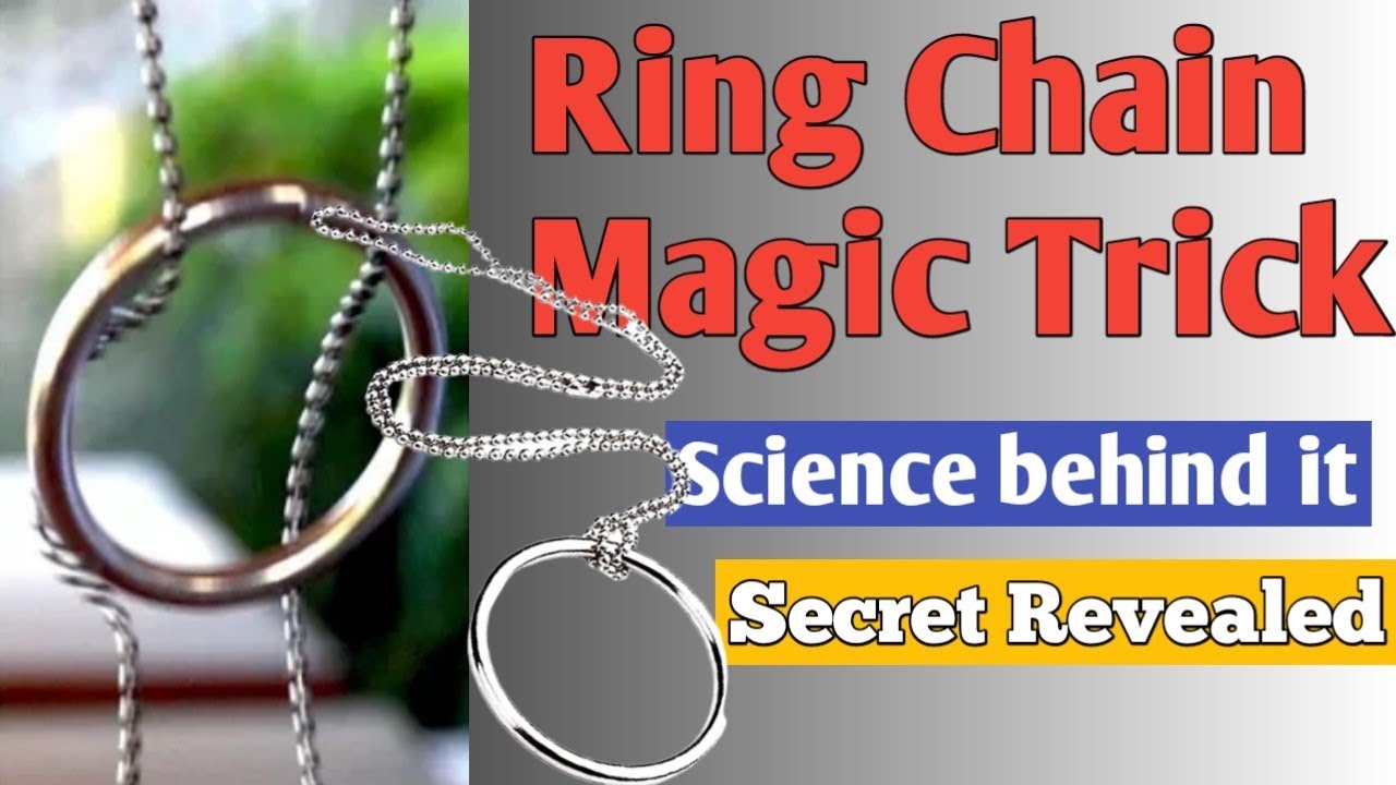 Physics of Chain and Ring Magic Trick - #kidscience 