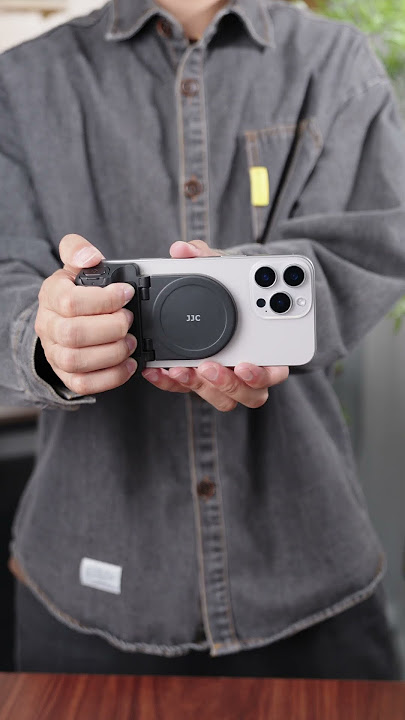 Unboxing JJC Phone Camera Grip & Fill Light with iPhone16 promax!#tech #toptech #magsafe #filmming