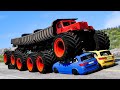 Monster truck crashes 20  beamng drive