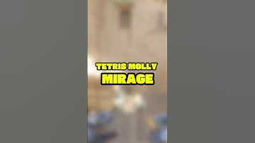 HOW TO MOLLY TETRIS FROM JUNGLE ON MIRAGE #cs2 #counterstrike