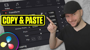 How to Copy & Paste Clip Attributes in Davinci Resolve