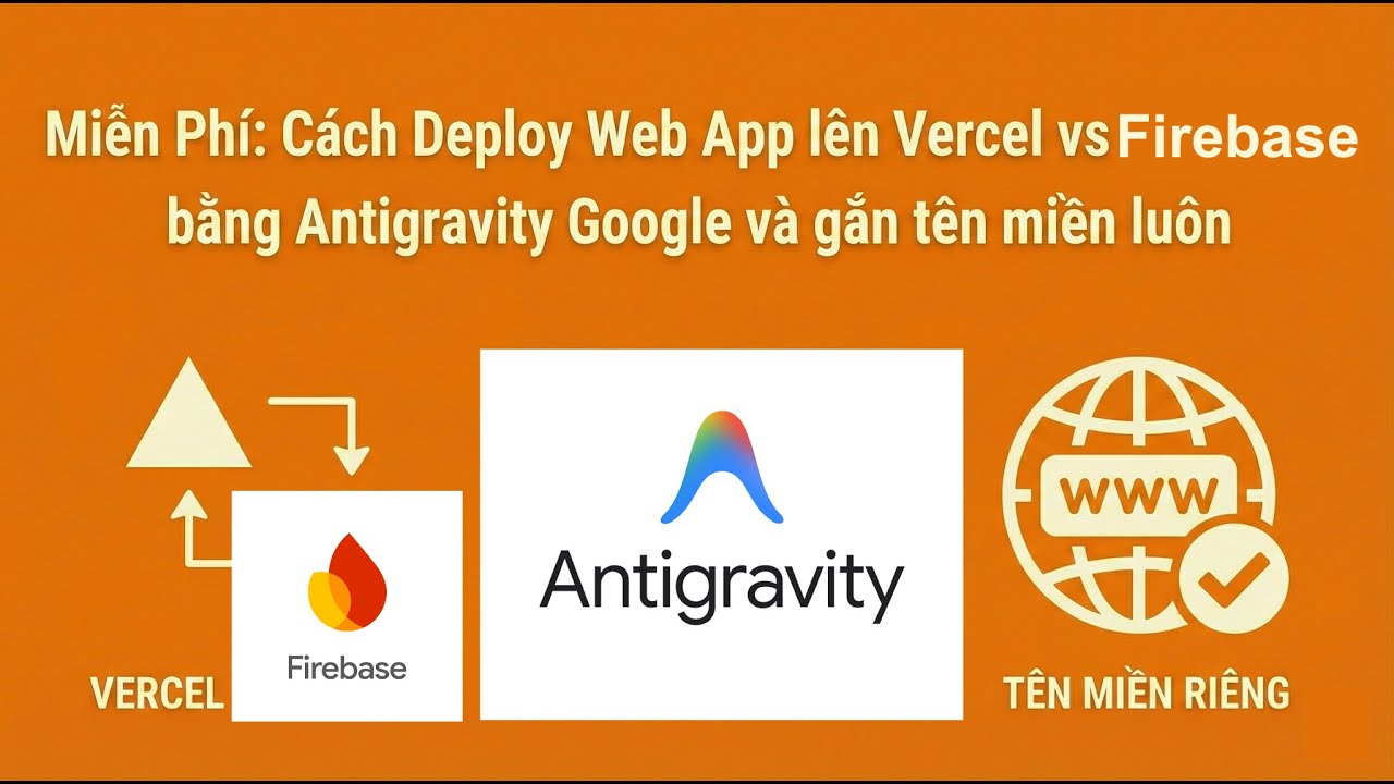 Dùng Google Antigravity & AI Agent Tự Deploy Web App: Supabase vs Firebase. Có gắn tên miền (P.2)