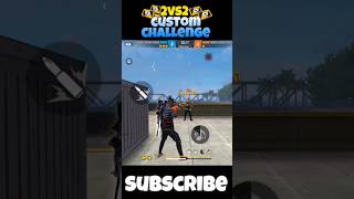 👿2 VS 2 !CUSTOM CHALLENGES IN GAMEPLAY |GARENA FREE FIRE #ffshorts #shorts #freefireshorts #freefire