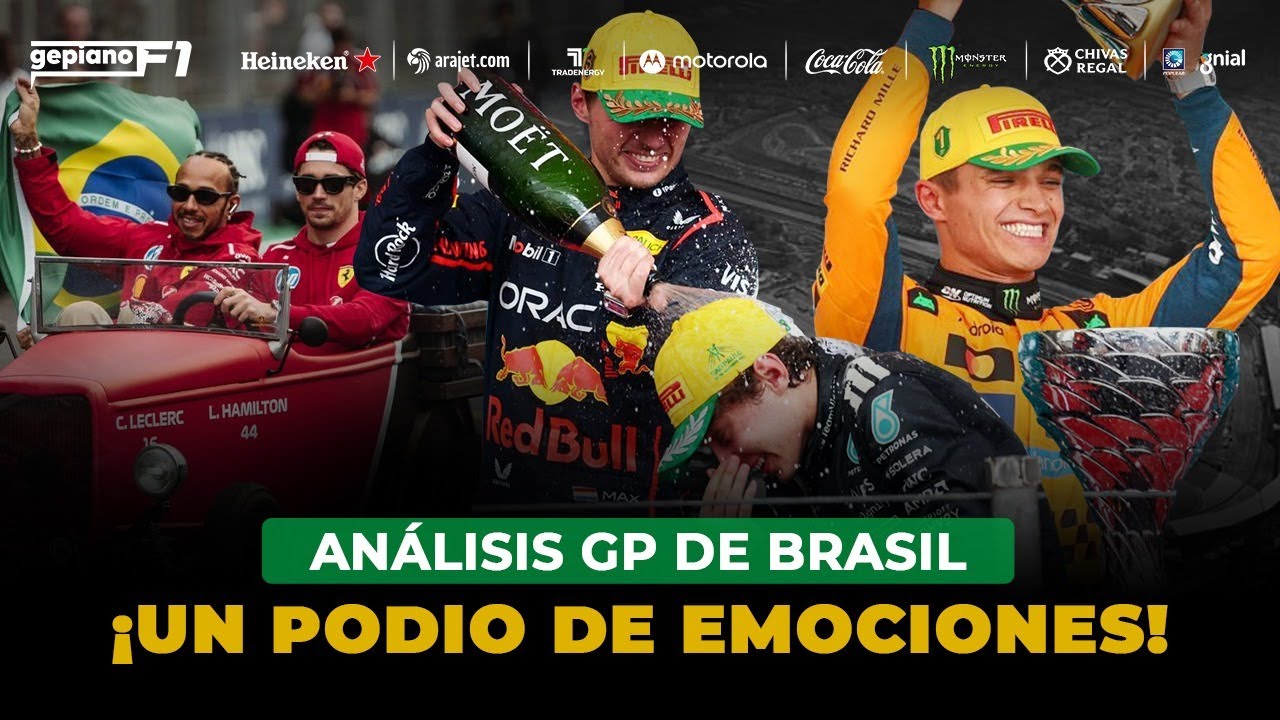 NORRIS DOMINA | KIMI Y MAX HACEN MAGIA EN BRASIL 