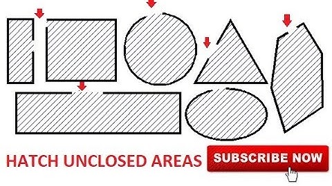 How to hatch unclosed boundry & unclosed areas