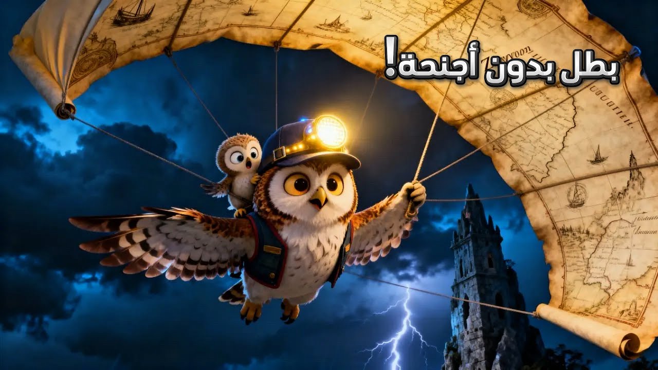 بومة لا تطير تنقذ الغابة! 🦉 كيف أصبح زيتون بطلاً بدون أجنحة؟ ✨
