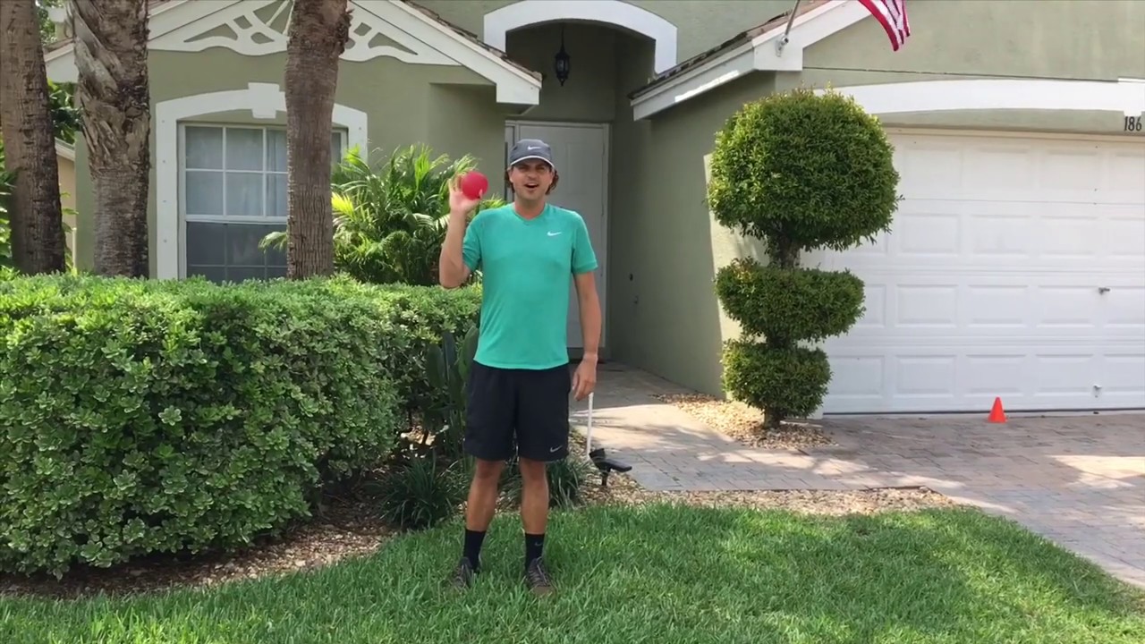 Tennis Serving Practice with Water Balloon!
