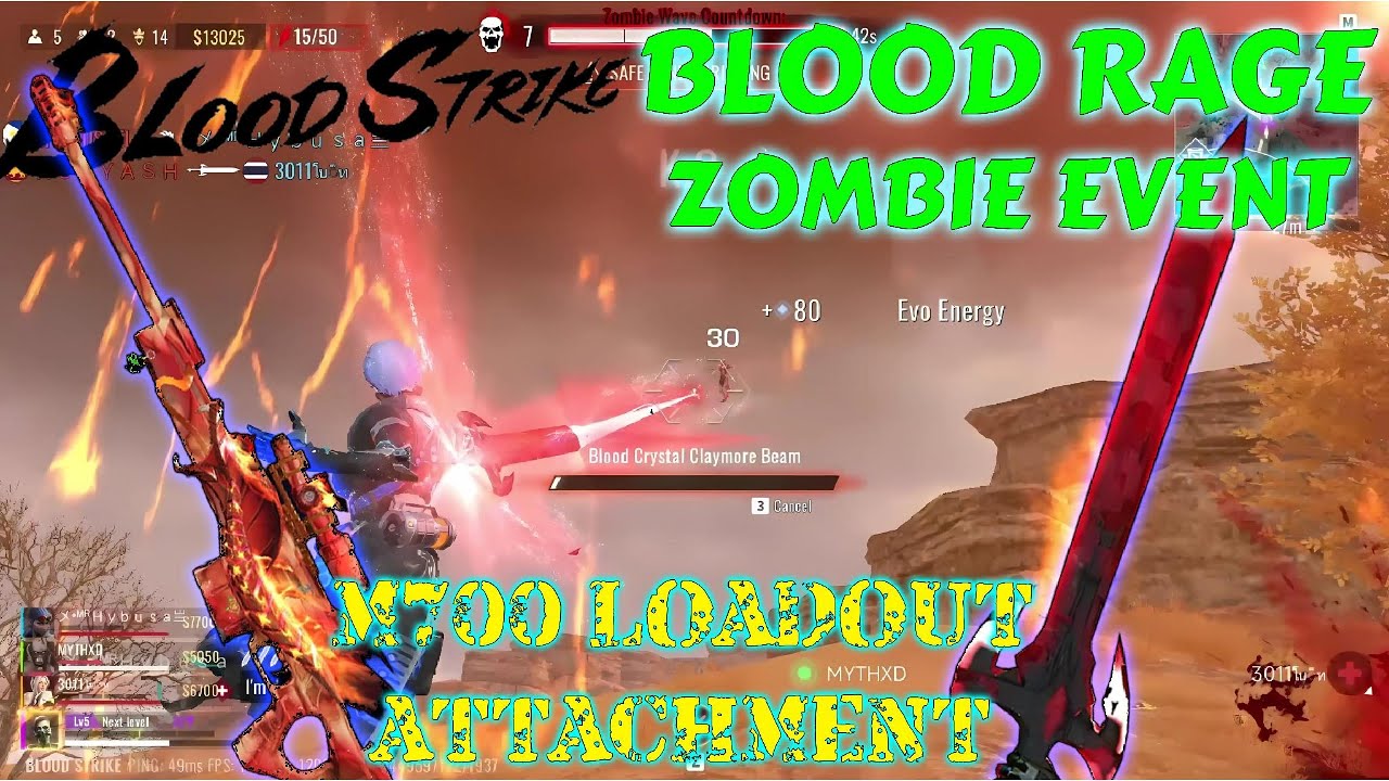 Blood Strike | Loadout Attachments - M700 | Blood Rage Event | Zombie ...