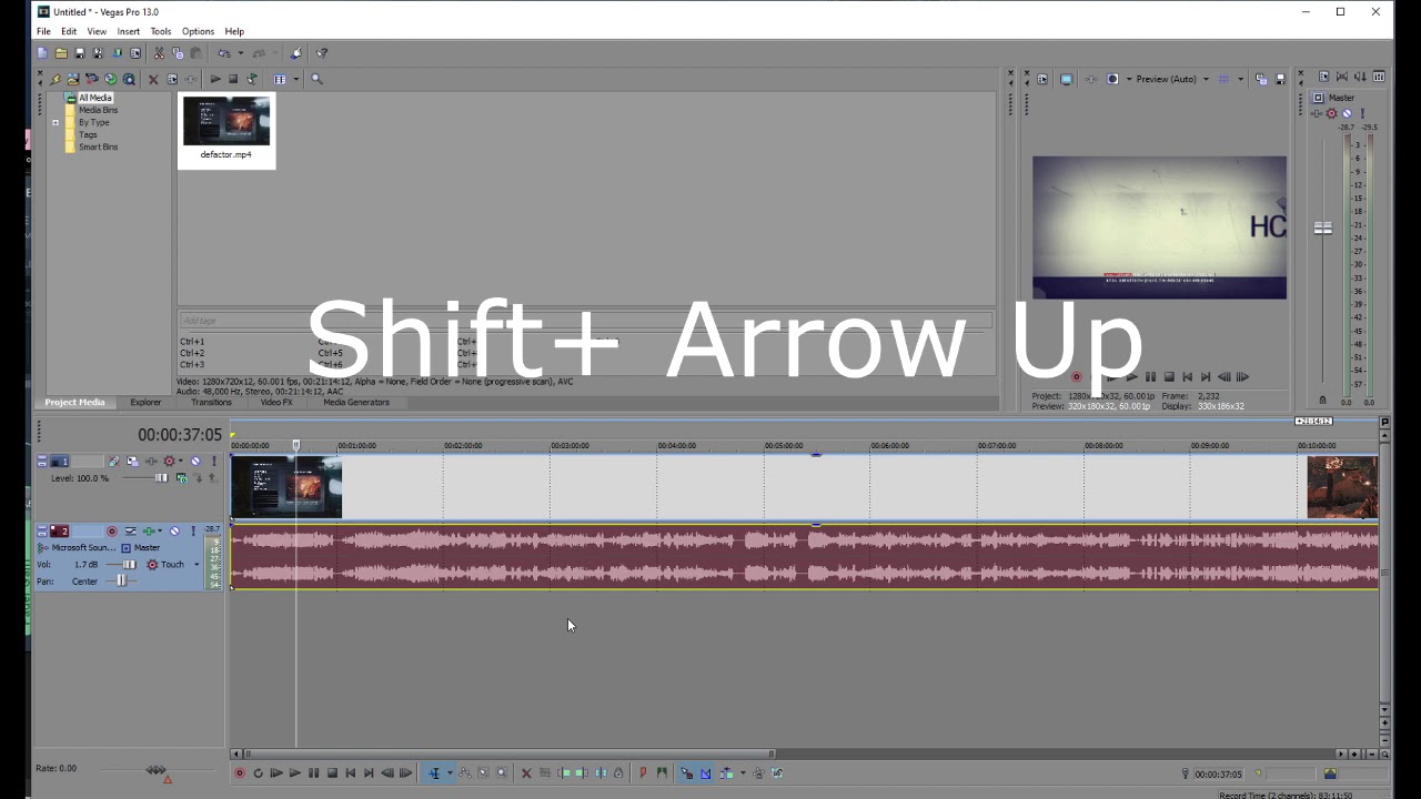 Fix Missing Waveforms in Sony Vegas