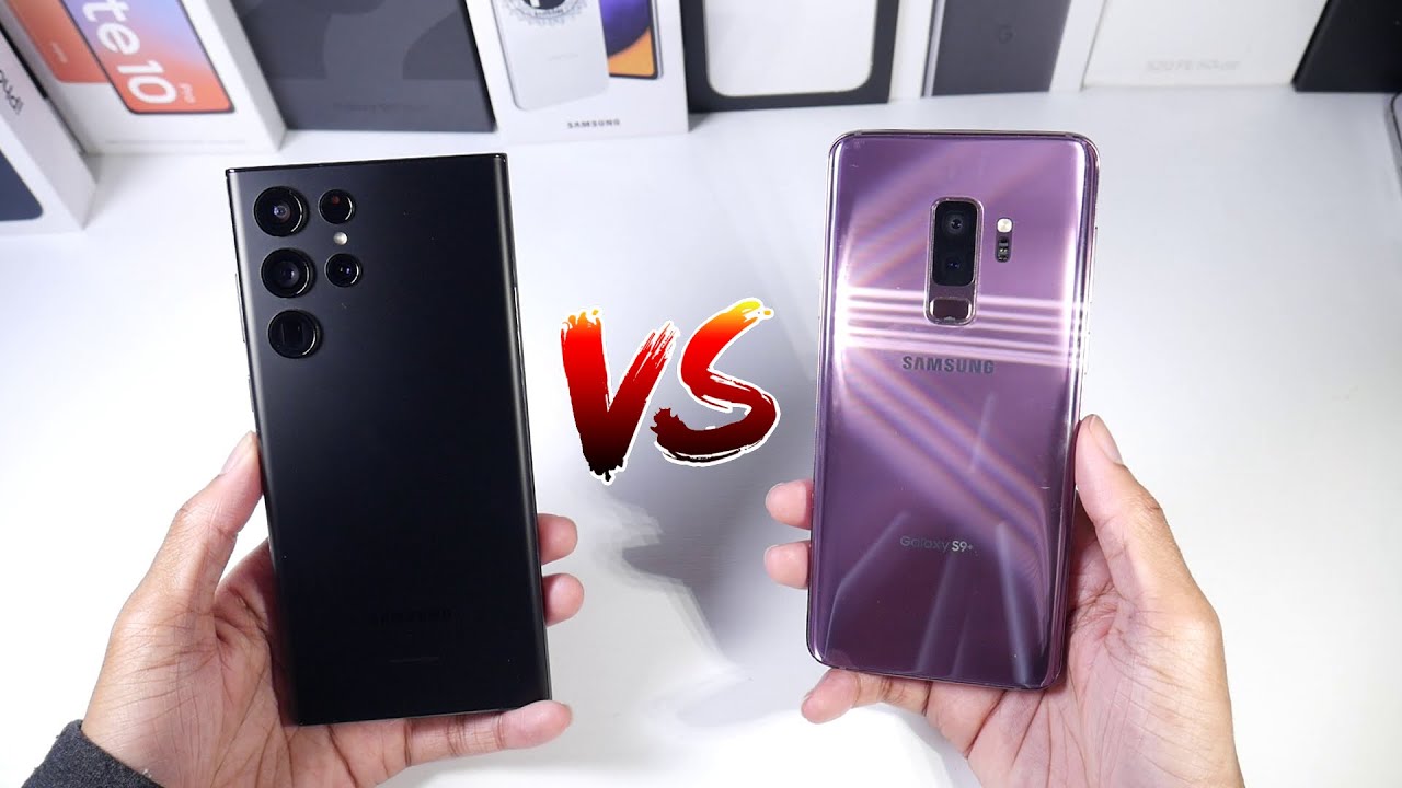 Samsung Galaxy S22 Ultra VS Samsung Galaxy S9 Plus (Cameras, Speed Test