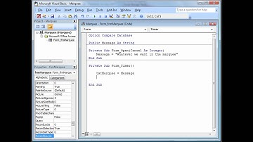 MS Access - Marquee Loop on a Form