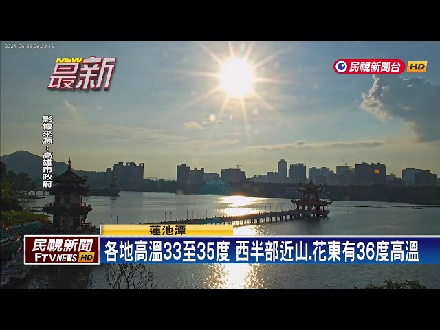 2024/06/23 太平洋高壓影響高溫炎熱 午後山區雷陣雨－民視新聞