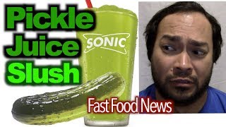 Pickle Juice Slush at Sonic Drive-In - New Fast Food