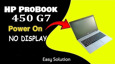 how to hp probook 450 g7 laptop no display repair