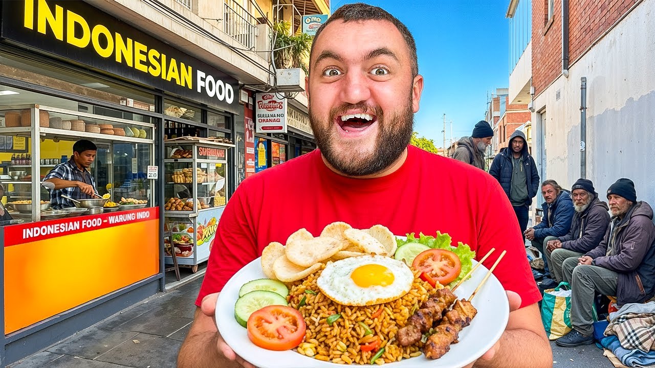 Впервые пробую индонезийскую еду!